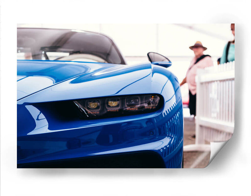 Bugatti Chiron azul | Cuadro decorativo de Canvas Lab