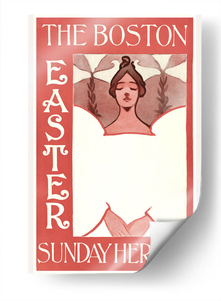 The Boston Easter Sunday Herald - Ethel Reed | Cuadro decorativo de Canvas Lab