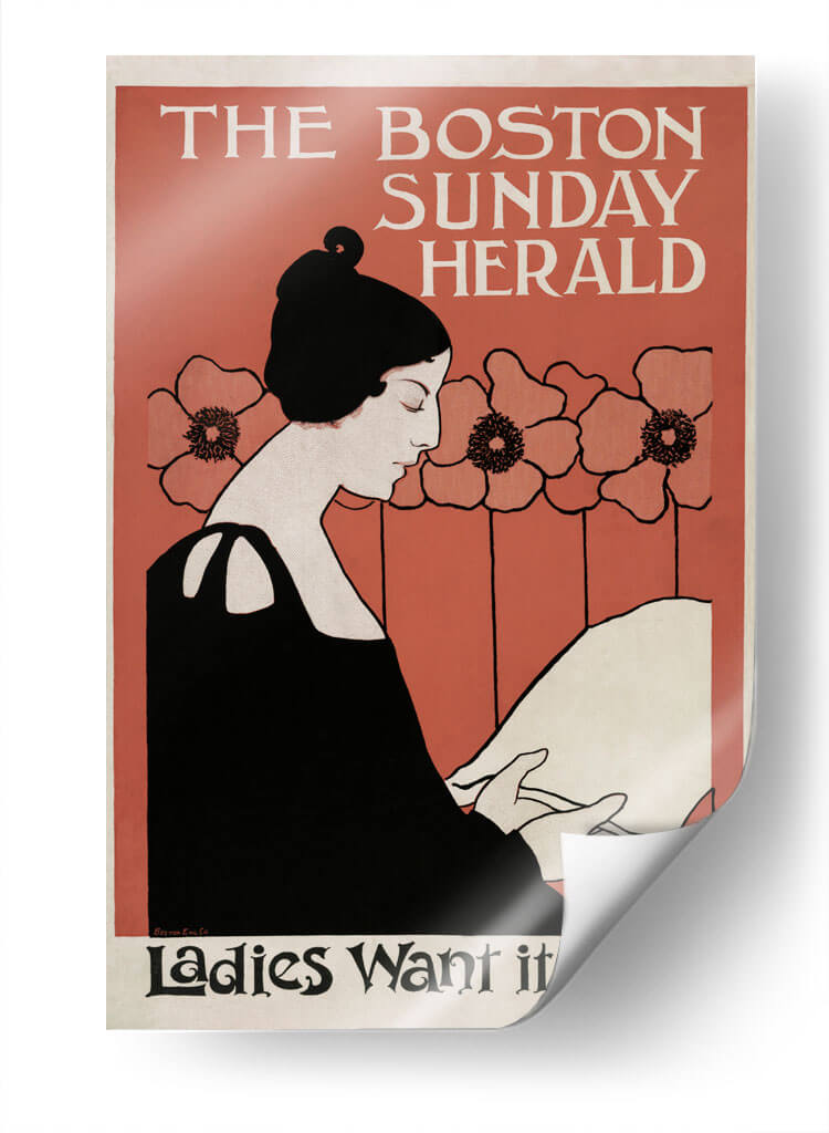 The Boston Sunday Herald - Ethel Reed | Cuadro decorativo de Canvas Lab