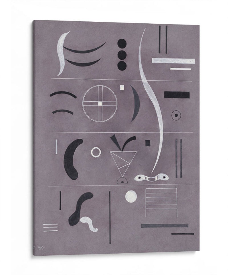 Cuatro Partes - Wassily Kandinsky | Cuadro decorativo de Canvas Lab