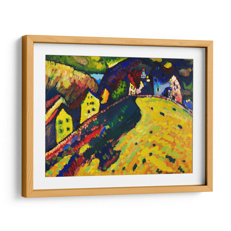 Casas en Murnau - Wassily Kandinsky | Cuadro decorativo de Canvas Lab