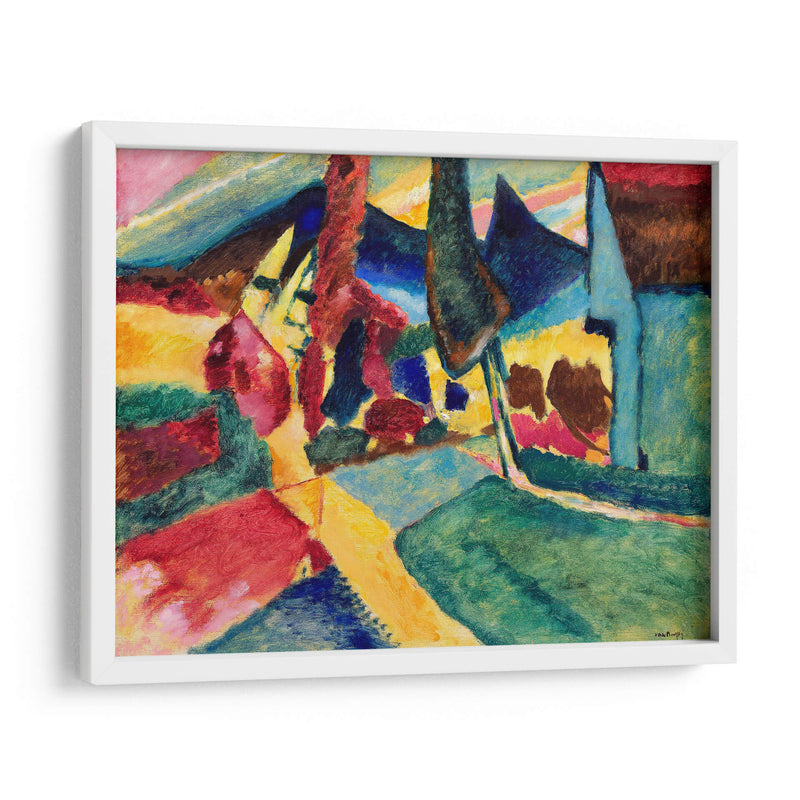 Paisaje con dos álamos - Wassily Kandinsky | Cuadro decorativo de Canvas Lab
