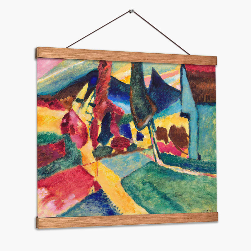 Paisaje con dos álamos - Wassily Kandinsky | Cuadro decorativo de Canvas Lab
