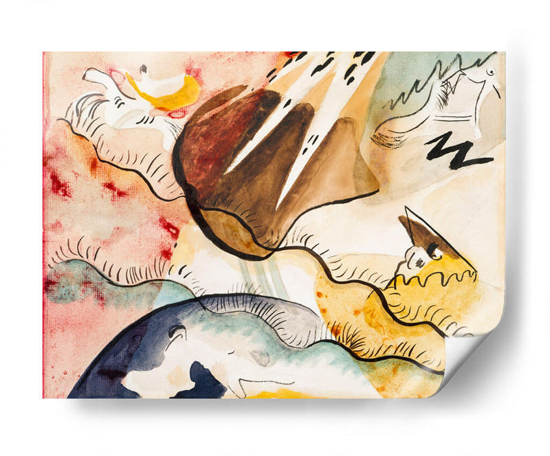 Paisaje de lluvia - Wassily Kandinsky | Cuadro decorativo de Canvas Lab