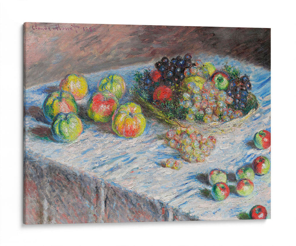 Apples and Grapes - II - Claude O. Monet | Cuadro decorativo de Canvas Lab