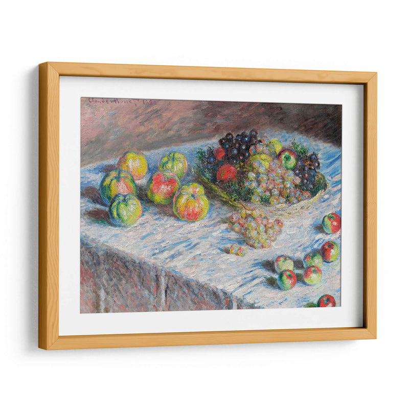 Apples and Grapes - II - Claude O. Monet | Cuadro decorativo de Canvas Lab
