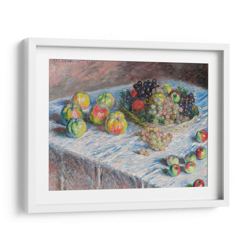 Apples and Grapes - II - Claude O. Monet | Cuadro decorativo de Canvas Lab