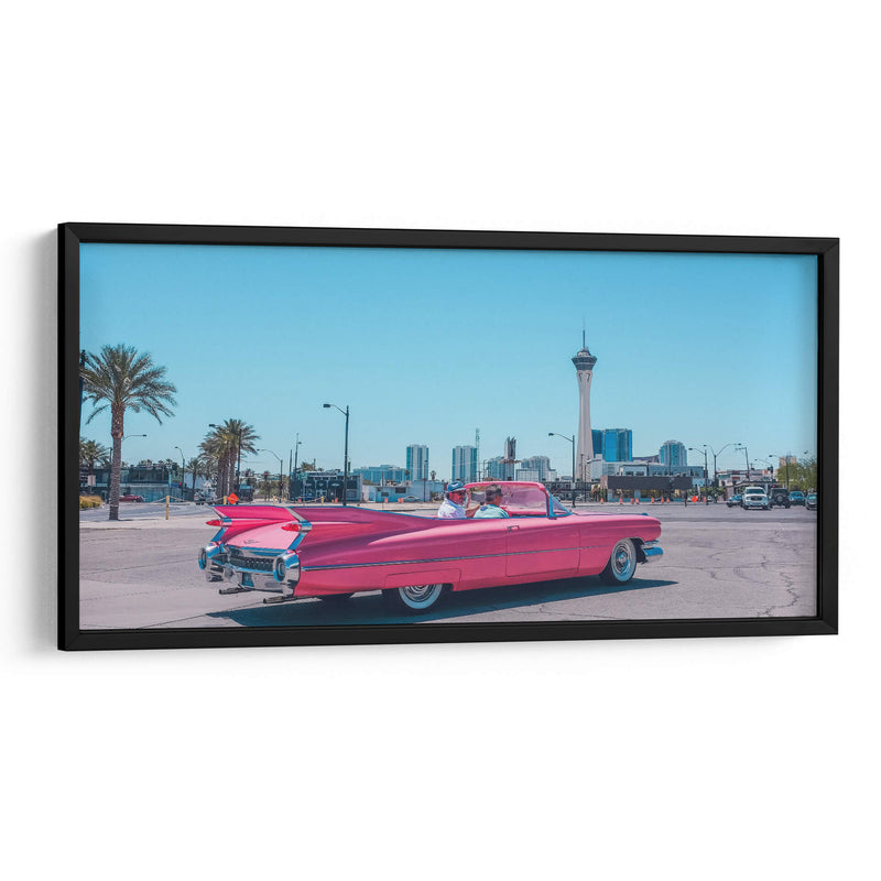 Cadillac Coupe De Ville Fuschia | Cuadro decorativo de Canvas Lab