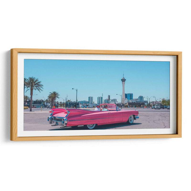 Cadillac Coupe De Ville Fuschia | Cuadro decorativo de Canvas Lab