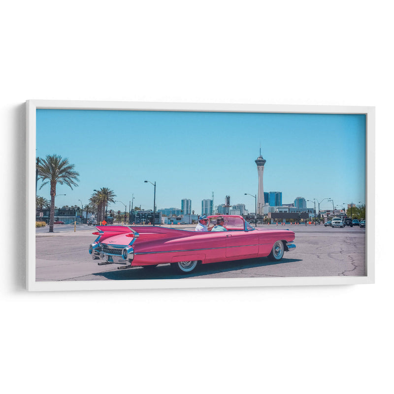 Cadillac Coupe De Ville Fuschia | Cuadro decorativo de Canvas Lab