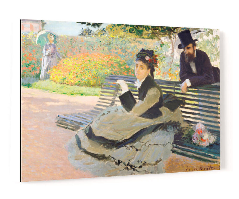 Camille Monet en un banco del jardín - Claude Monet | Cuadro decorativo de Canvas Lab