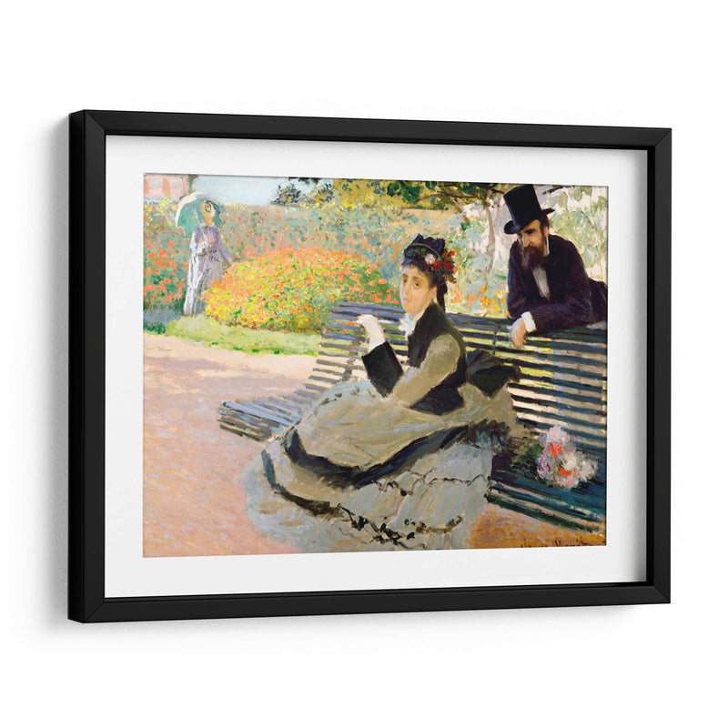 Camille Monet en un banco del jardín - Claude O. Monet | Cuadro decorativo de Canvas Lab