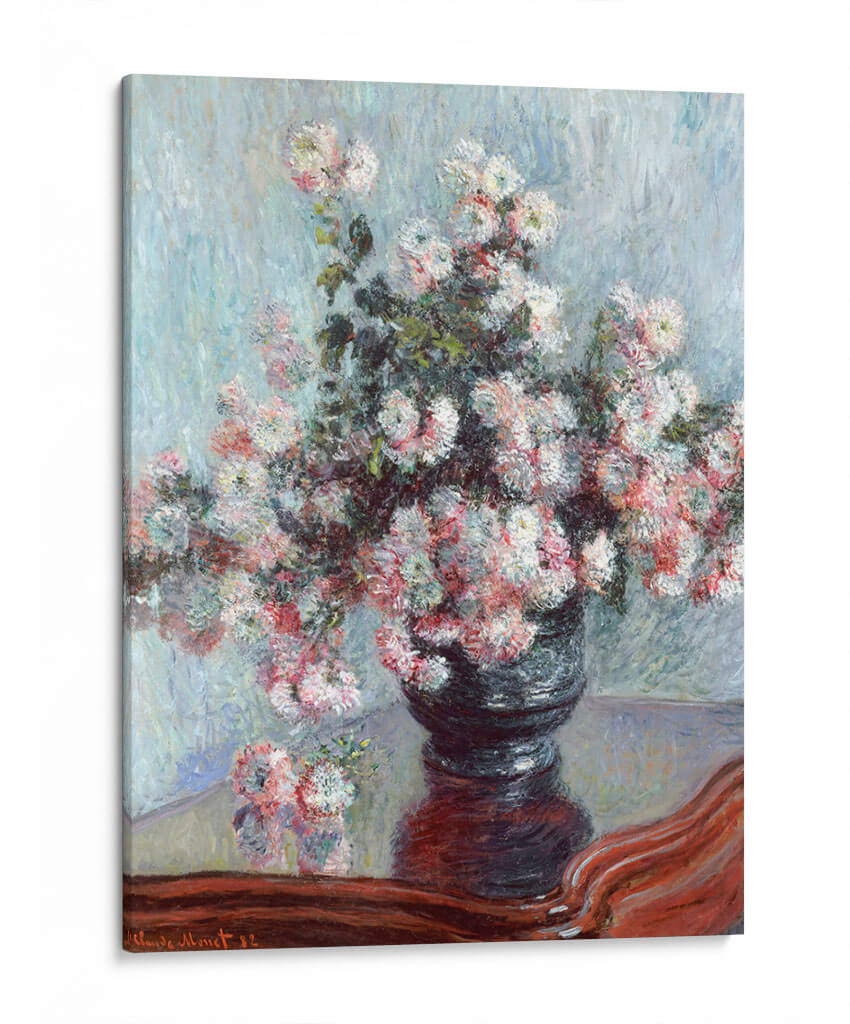 Crisantemos - Claude O. Monet | Cuadro decorativo de Canvas Lab