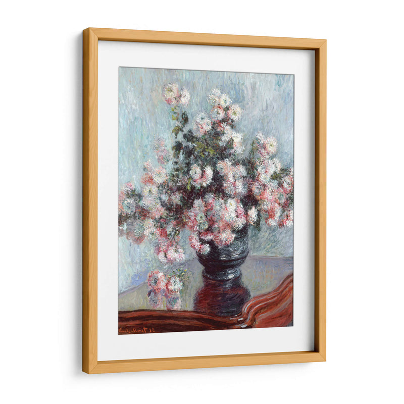 Crisantemos - Claude O. Monet | Cuadro decorativo de Canvas Lab
