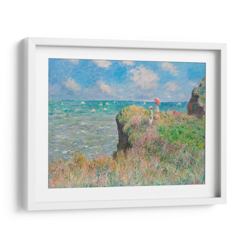 Paseo por el acantilado en Pourville - Claude O. Monet | Cuadro decorativo de Canvas Lab
