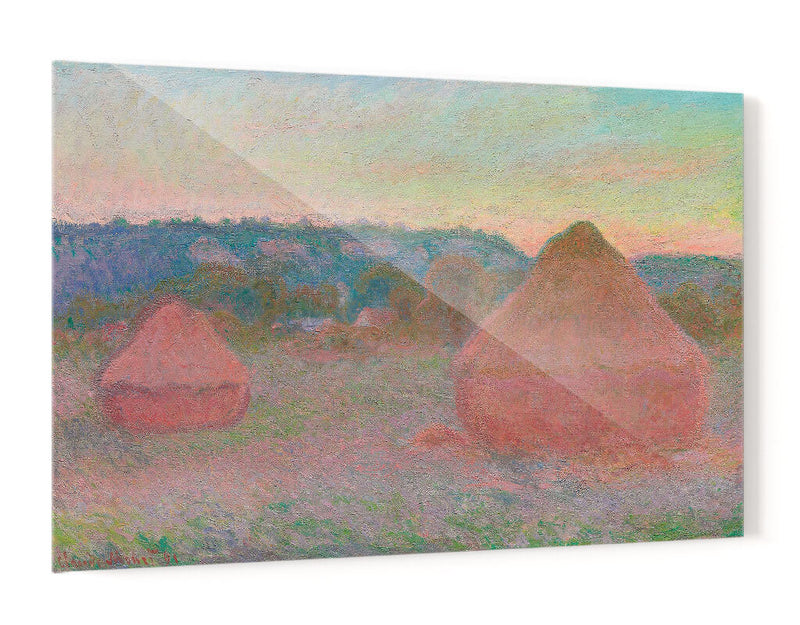 Haystacks, End of Day, Autumn - Claude Monet | Cuadro decorativo de Canvas Lab
