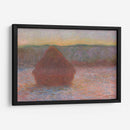 Haystacks, Thaw, Sunset - Claude O. Monet | Cuadro decorativo de Canvas Lab