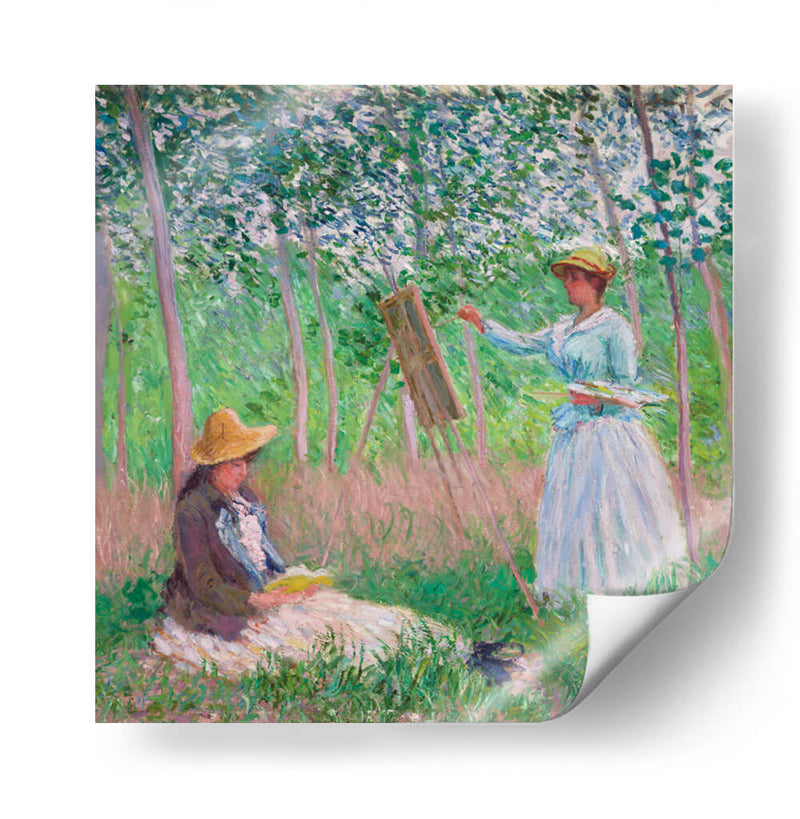 En el bosque en Giverny - Claude Monet | Cuadro decorativo de Canvas Lab
