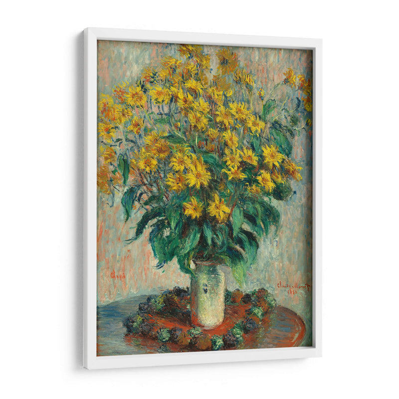 Flores de alcachofa de Jerusalén - Claude Monet | Cuadro decorativo de Canvas Lab