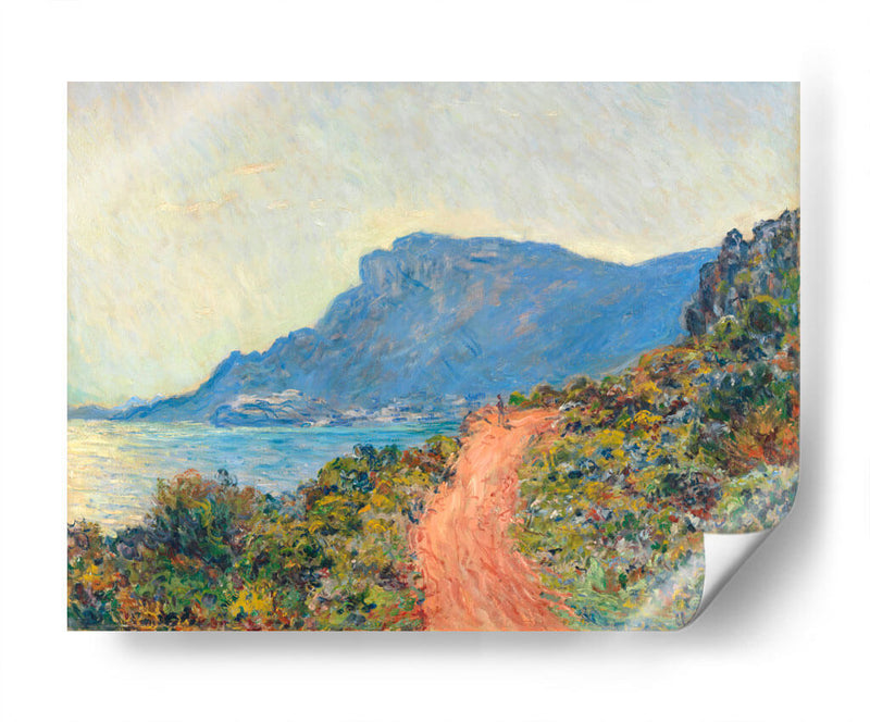La cornisa cerca de Mónaco - Claude O. Monet | Cuadro decorativo de Canvas Lab