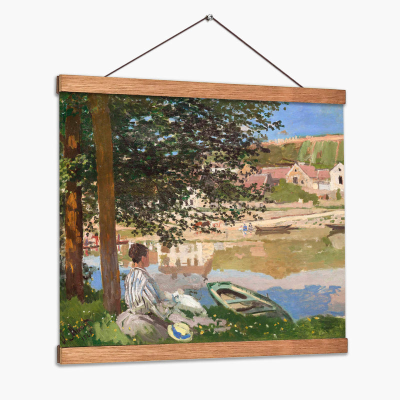 En la orilla del Sena, Bennecourt - Claude O. Monet | Cuadro decorativo de Canvas Lab