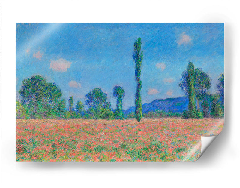 Campo de amapolas, Giverny - Claude Monet | Cuadro decorativo de Canvas Lab
