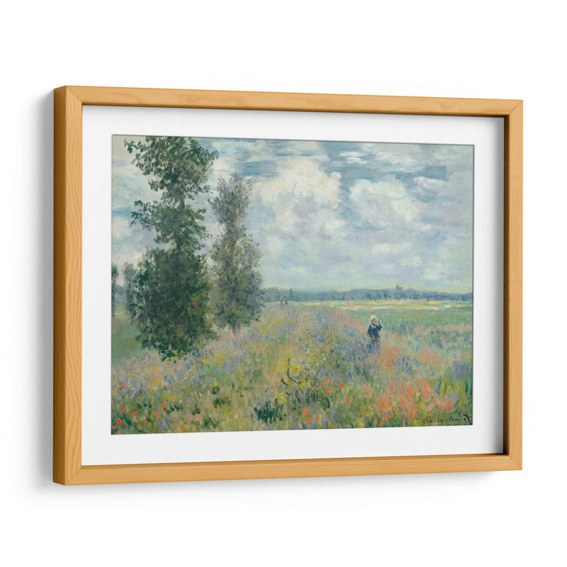 Campos de amapolas cerca de Argenteuil - Claude O. Monet | Cuadro decorativo de Canvas Lab