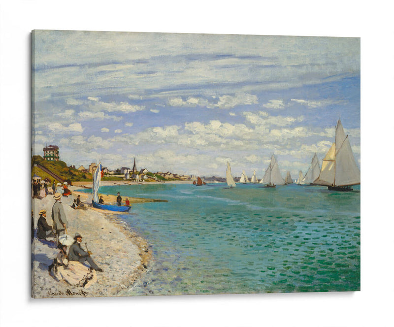 La Regata en Sainte Adresse - Claude O. Monet | Cuadro decorativo de Canvas Lab