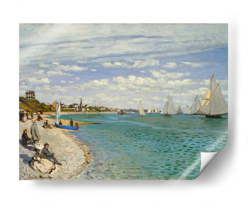 La Regata en Sainte Adresse - Claude O. Monet | Cuadro decorativo de Canvas Lab