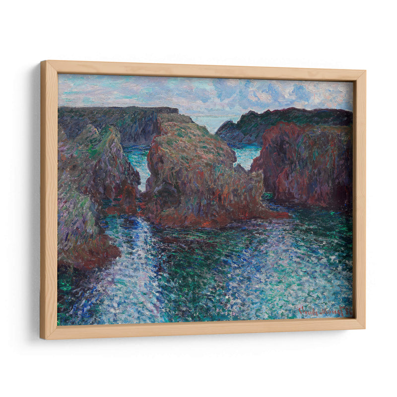 Rocas en Port-Goulphar, Belle-Île - Claude Monet | Cuadro decorativo de Canvas Lab