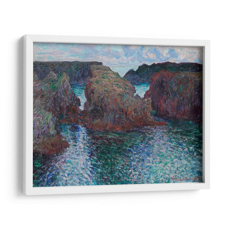 Rocas en Port-Goulphar, Belle-Île - Claude O. Monet | Cuadro decorativo de Canvas Lab