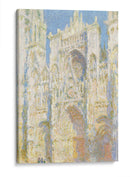 Catedral de Rouen, fachada oeste, luz del sol - Claude O. Monet | Cuadro decorativo de Canvas Lab