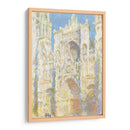 Catedral de Rouen, fachada oeste, luz del sol - Claude O. Monet | Cuadro decorativo de Canvas Lab