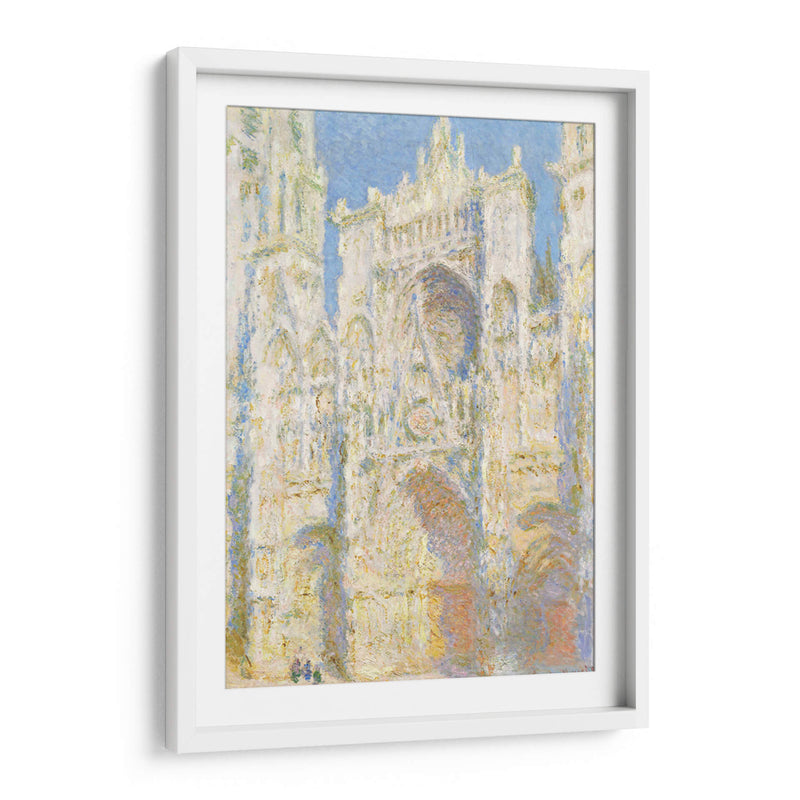 Catedral de Rouen, fachada oeste, luz del sol - Claude O. Monet | Cuadro decorativo de Canvas Lab
