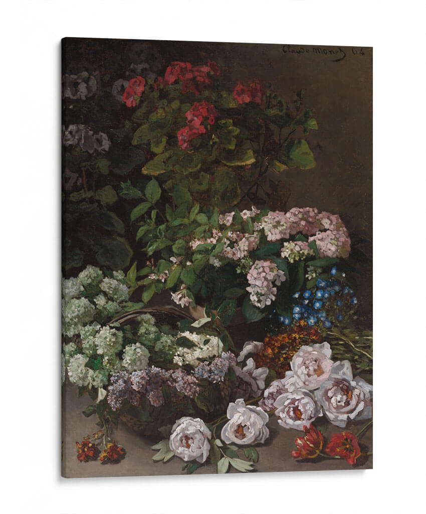 Flores de primavera - Claude O. Monet | Cuadro decorativo de Canvas Lab