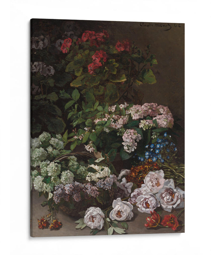 Flores de primavera - Claude O. Monet | Cuadro decorativo de Canvas Lab