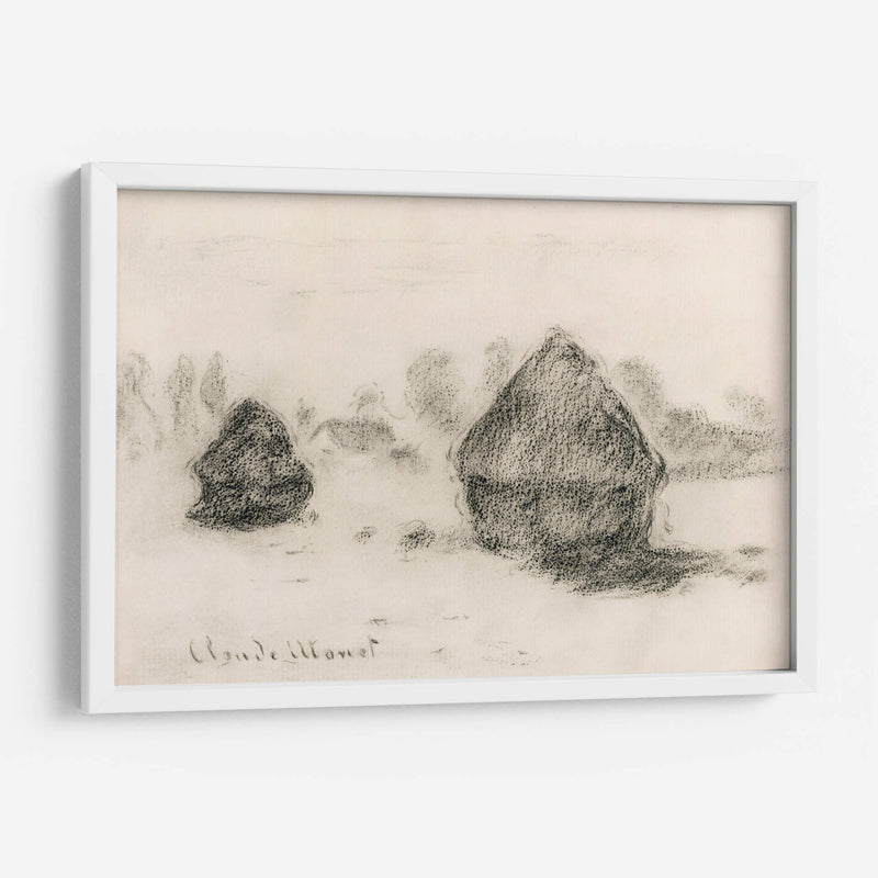 Pilas de trigo - Claude O. Monet | Cuadro decorativo de Canvas Lab