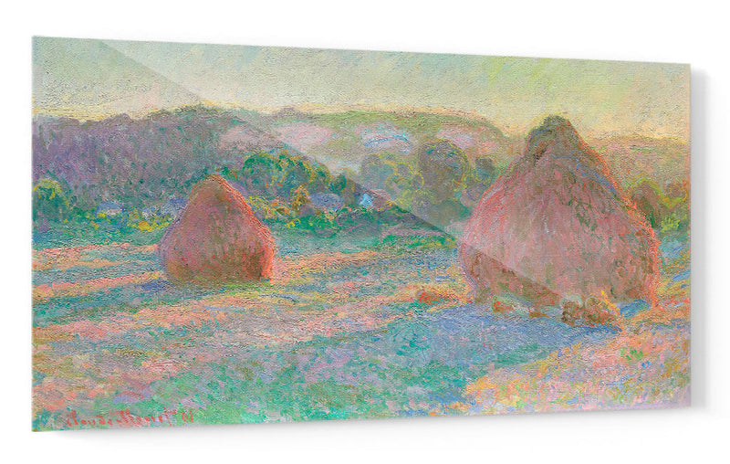 Pilas de trigo, fin de verano - Claude Monet | Cuadro decorativo de Canvas Lab