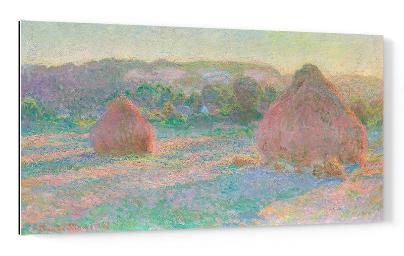 Pilas de trigo, fin de verano - Claude Monet | Cuadro decorativo de Canvas Lab
