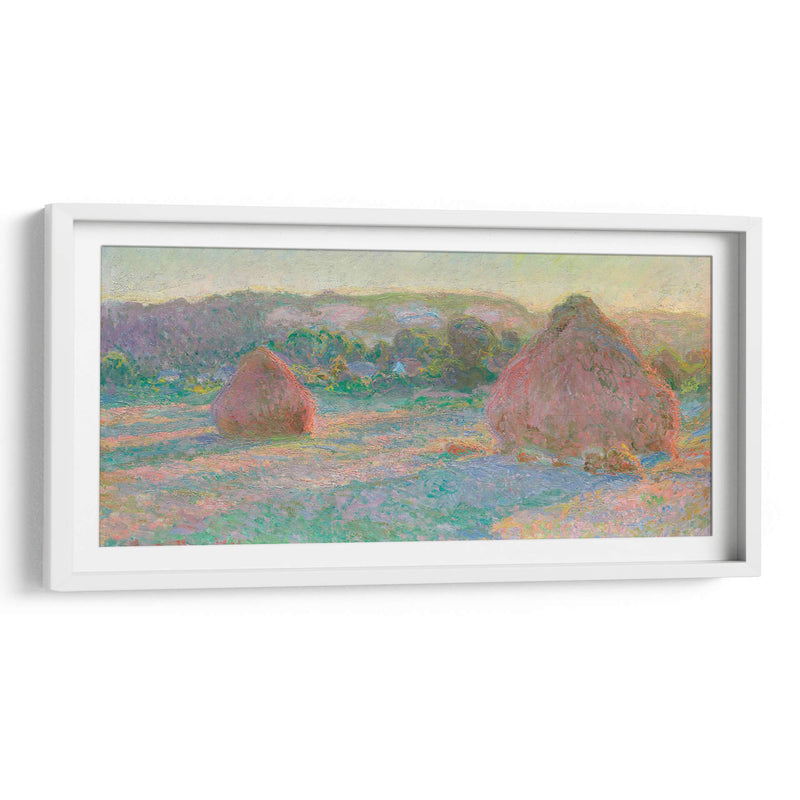 Pilas de trigo, fin de verano - Claude O. Monet | Cuadro decorativo de Canvas Lab