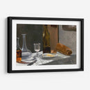 Naturaleza muerta con jarra, botella, pan y vino - Claude O. Monet | Cuadro decorativo de Canvas Lab
