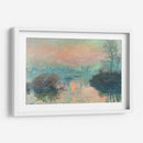 Puesta de sol en el Sena en Lavacourt - Claude O. Monet | Cuadro decorativo de Canvas Lab