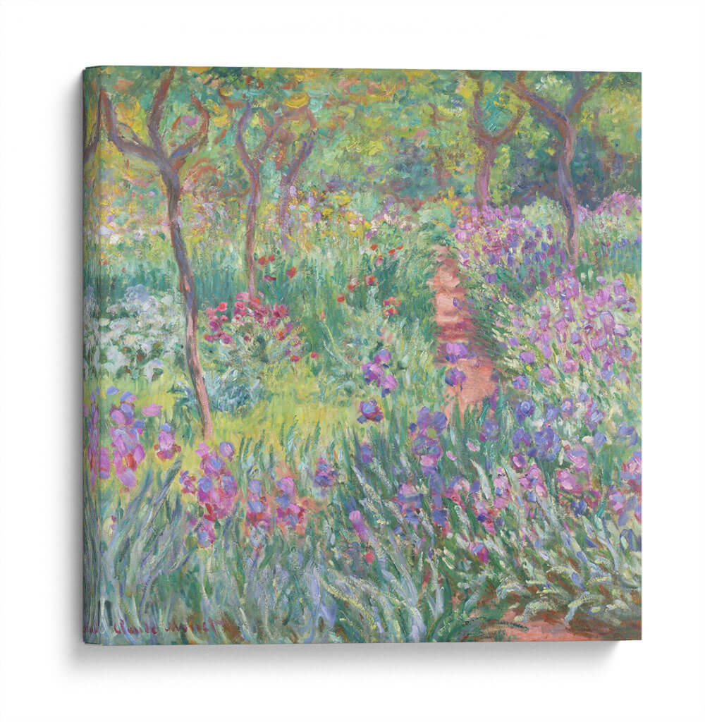 Lirios en el jardín - Claude O. Monet | Cuadro decorativo de Canvas Lab