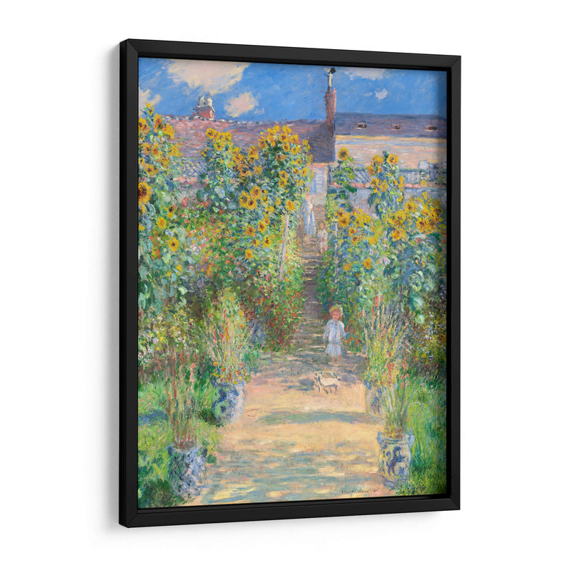 Jardín de Monet en Vetheuil - Claude O. Monet | Cuadro decorativo de Canvas Lab