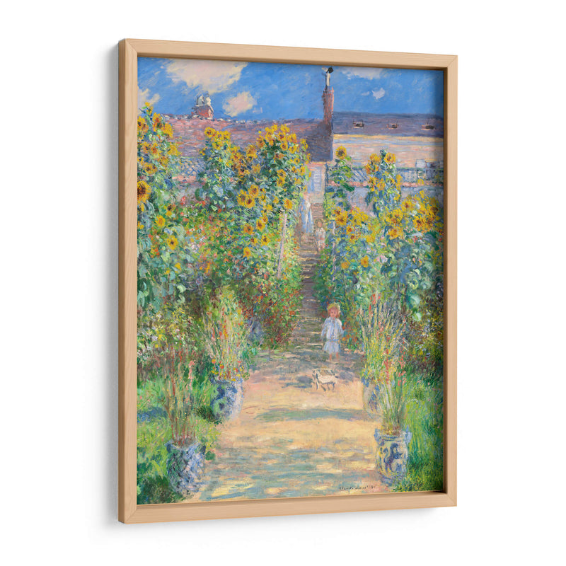 Jardín de Monet en Vetheuil - Claude Monet | Cuadro decorativo de Canvas Lab