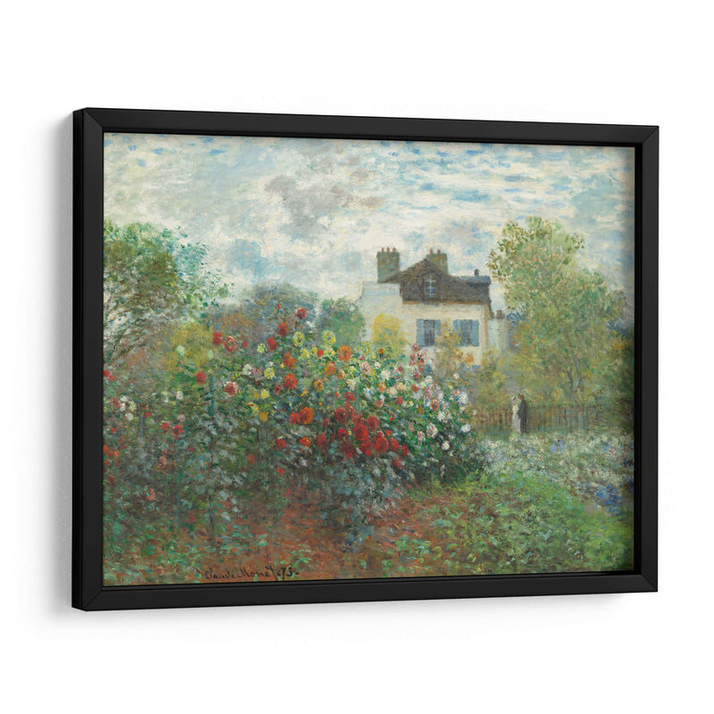 El jardín del artista en Argenteuil (Un rincón del jardín con dalias) - Claude Monet | Cuadro decorativo de Canvas Lab