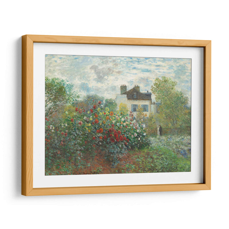 El jardín del artista en Argenteuil (Un rincón del jardín con dalias) - Claude O. Monet | Cuadro decorativo de Canvas Lab