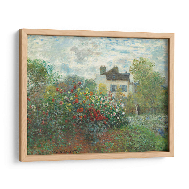 El jardín del artista en Argenteuil (Un rincón del jardín con dalias) - Claude Monet | Cuadro decorativo de Canvas Lab