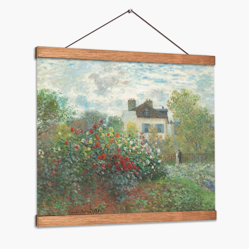 El jardín del artista en Argenteuil (Un rincón del jardín con dalias) - Claude O. Monet | Cuadro decorativo de Canvas Lab