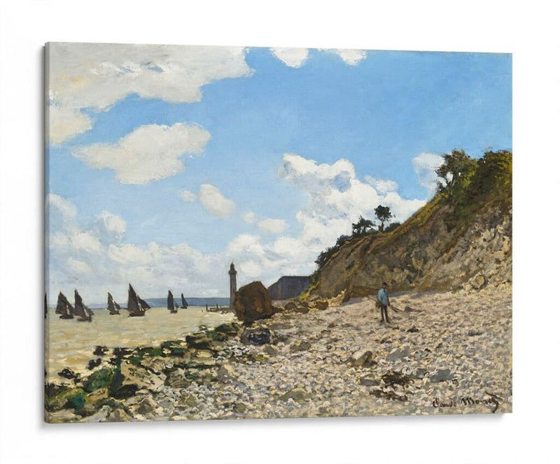 La playa de Honfleur - Claude O. Monet | Cuadro decorativo de Canvas Lab